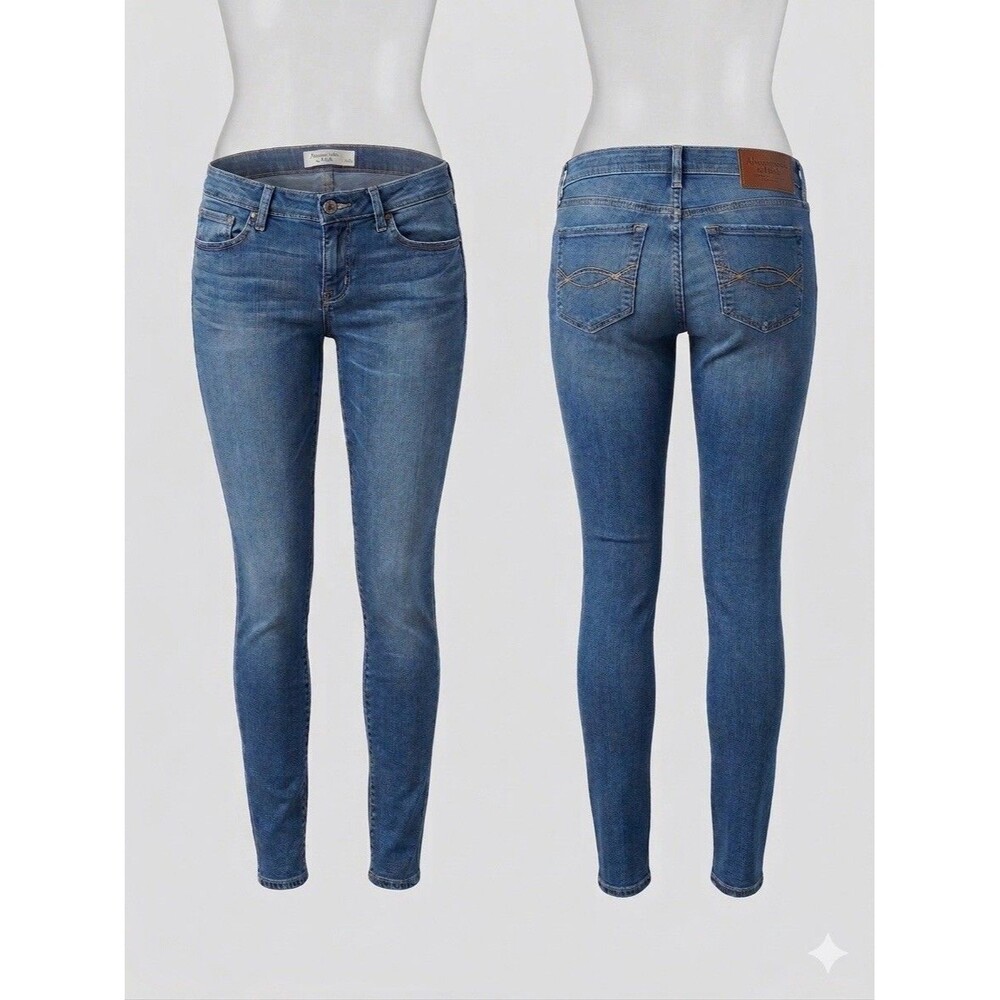 Abercrombie & Fitch The A&F Skinny Jeans Women's Size 8R Medium Wash Denim Pants